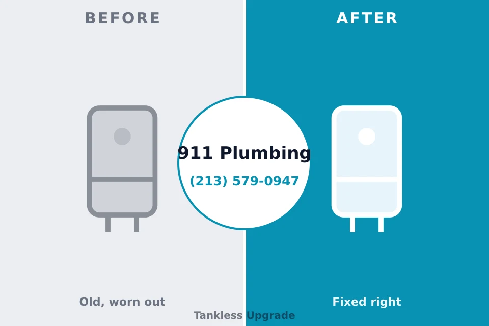 Before and after: plumbing company Okemos, MI